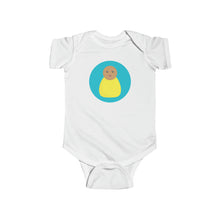 Load image into Gallery viewer, Yellow Peg Doll (Medium Skin Tone) Infant Fine Jersey Bodysuit