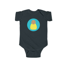 Load image into Gallery viewer, Yellow Peg Doll (Medium Skin Tone) Infant Fine Jersey Bodysuit