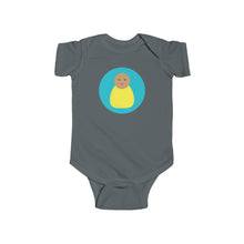 Load image into Gallery viewer, Yellow Peg Doll (Medium Skin Tone) Infant Fine Jersey Bodysuit