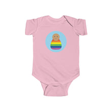 Load image into Gallery viewer, Rainbow Peg Doll (Medium Skin Tone) Infant Fine Jersey Bodysuit