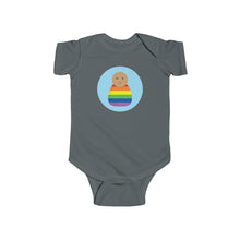 Load image into Gallery viewer, Rainbow Peg Doll (Medium Skin Tone) Infant Fine Jersey Bodysuit