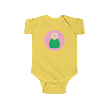 Load image into Gallery viewer, Green Peg Doll (Light Skin Tone) Infant Fine Jersey Bodysuit