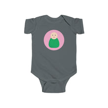 Load image into Gallery viewer, Green Peg Doll (Light Skin Tone) Infant Fine Jersey Bodysuit