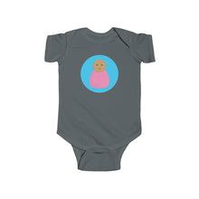 Load image into Gallery viewer, Pink Peg Doll (Medium Skin Tone) Infant Fine Jersey Bodysuit