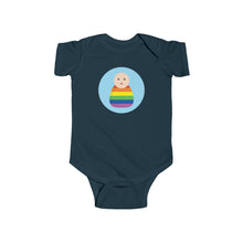 Load image into Gallery viewer, Rainbow Peg Doll (Light Skin Tone) Infant Fine Jersey Bodysuit