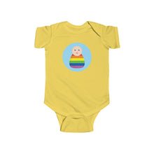 Load image into Gallery viewer, Rainbow Peg Doll (Light Skin Tone) Infant Fine Jersey Bodysuit