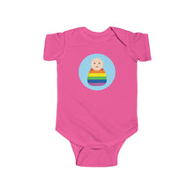 Load image into Gallery viewer, Rainbow Peg Doll (Light Skin Tone) Infant Fine Jersey Bodysuit