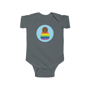 Rainbow Peg Doll (Dark Skin Tone) Infant Fine Jersey Bodysuit