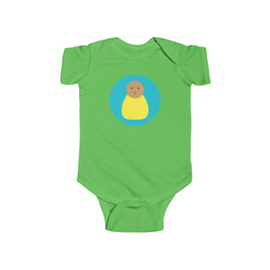 Yellow Peg Doll (Medium Skin Tone) Infant Fine Jersey Bodysuit