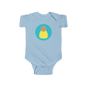 Yellow Peg Doll (Medium Skin Tone) Infant Fine Jersey Bodysuit