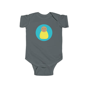 Yellow Peg Doll (Medium Skin Tone) Infant Fine Jersey Bodysuit