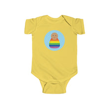 Load image into Gallery viewer, Rainbow Peg Doll (Medium Skin Tone) Infant Fine Jersey Bodysuit
