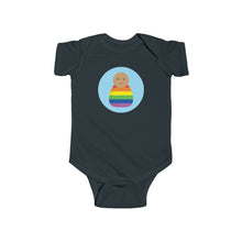 Load image into Gallery viewer, Rainbow Peg Doll (Medium Skin Tone) Infant Fine Jersey Bodysuit
