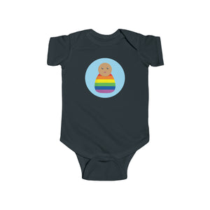 Rainbow Peg Doll (Medium Skin Tone) Infant Fine Jersey Bodysuit