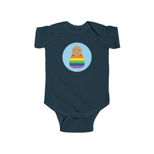 Rainbow Peg Doll (Medium Skin Tone) Infant Fine Jersey Bodysuit