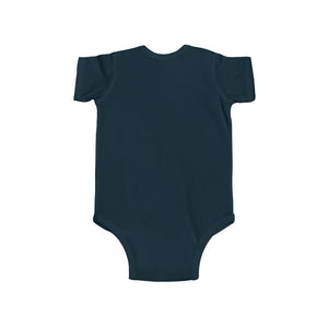 Yellow Peg Doll (Dark Skin Tone) Infant Fine Jersey Bodysuit