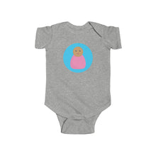 Load image into Gallery viewer, Pink Peg Doll (Medium Skin Tone) Infant Fine Jersey Bodysuit
