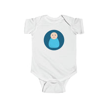 Load image into Gallery viewer, Blue Peg Doll (Light Skin Tone) Infant Fine Jersey Bodysuit
