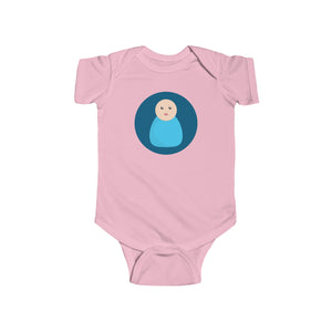 Blue Peg Doll (Light Skin Tone) Infant Fine Jersey Bodysuit