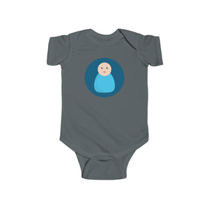 Blue Peg Doll (Light Skin Tone) Infant Fine Jersey Bodysuit