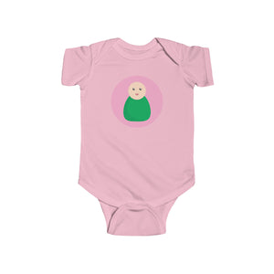 Green Peg Doll (Light Skin Tone) Infant Fine Jersey Bodysuit