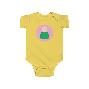 Green Peg Doll (Light Skin Tone) Infant Fine Jersey Bodysuit