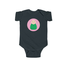 Load image into Gallery viewer, Green Peg Doll (Light Skin Tone) Infant Fine Jersey Bodysuit
