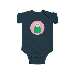 Green Peg Doll (Light Skin Tone) Infant Fine Jersey Bodysuit