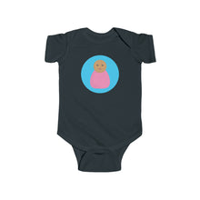 Load image into Gallery viewer, Pink Peg Doll (Medium Skin Tone) Infant Fine Jersey Bodysuit
