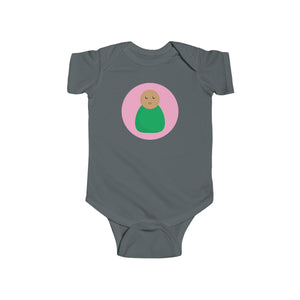 Green Peg Doll (Medium Skin Tone) Infant Fine Jersey Bodysuit