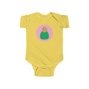 Green Peg Doll (Medium Skin Tone) Infant Fine Jersey Bodysuit