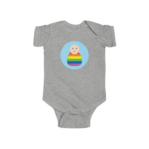 Rainbow Peg Doll (Light Skin Tone) Infant Fine Jersey Bodysuit