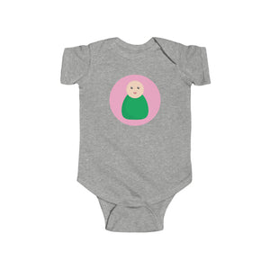 Green Peg Doll (Light Skin Tone) Infant Fine Jersey Bodysuit