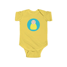 Load image into Gallery viewer, Yellow Peg Doll (Light Skin Tone)Infant Fine Jersey Bodysuit
