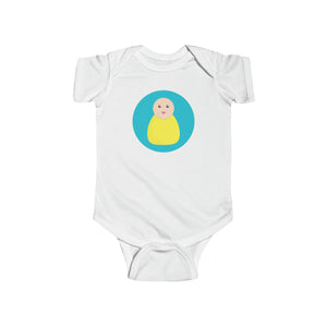 Yellow Peg Doll (Light Skin Tone)Infant Fine Jersey Bodysuit