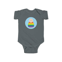 Load image into Gallery viewer, Rainbow Peg Doll (Light Skin Tone) Infant Fine Jersey Bodysuit
