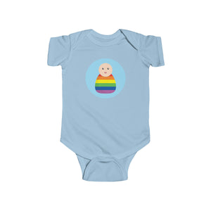 Rainbow Peg Doll (Light Skin Tone) Infant Fine Jersey Bodysuit