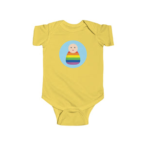 Rainbow Peg Doll (Light Skin Tone) Infant Fine Jersey Bodysuit