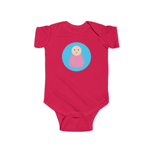 Pink Peg Doll (Light Skin Tone) Infant Fine Jersey Bodysuit