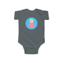 Load image into Gallery viewer, Pink Peg Doll (Light Skin Tone) Infant Fine Jersey Bodysuit
