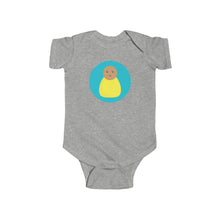 Load image into Gallery viewer, Yellow Peg Doll (Medium Skin Tone) Infant Fine Jersey Bodysuit
