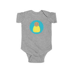 Yellow Peg Doll (Medium Skin Tone) Infant Fine Jersey Bodysuit