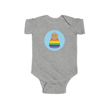 Load image into Gallery viewer, Rainbow Peg Doll (Medium Skin Tone) Infant Fine Jersey Bodysuit
